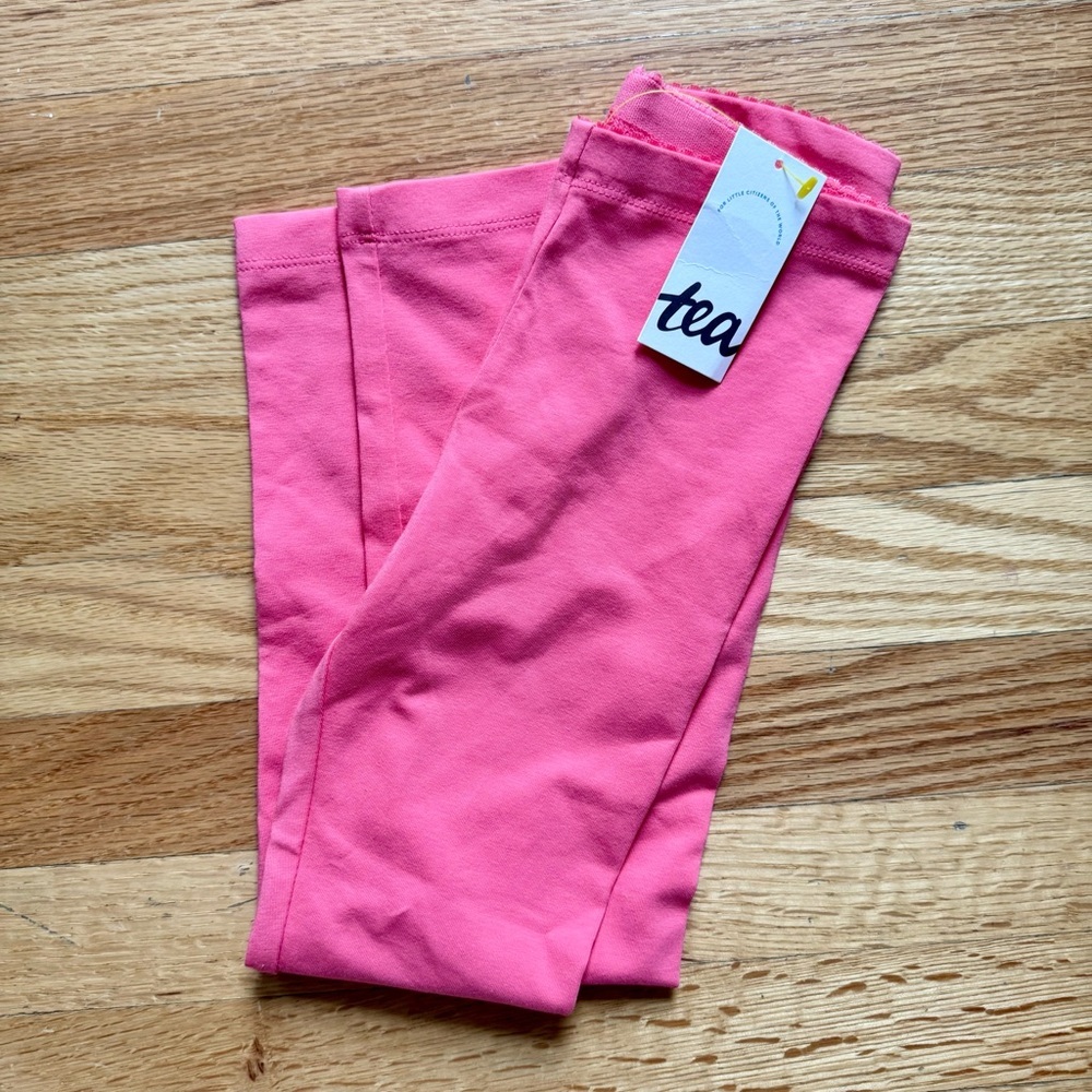 Tea Coral Pink  Leggings NWT Size 6